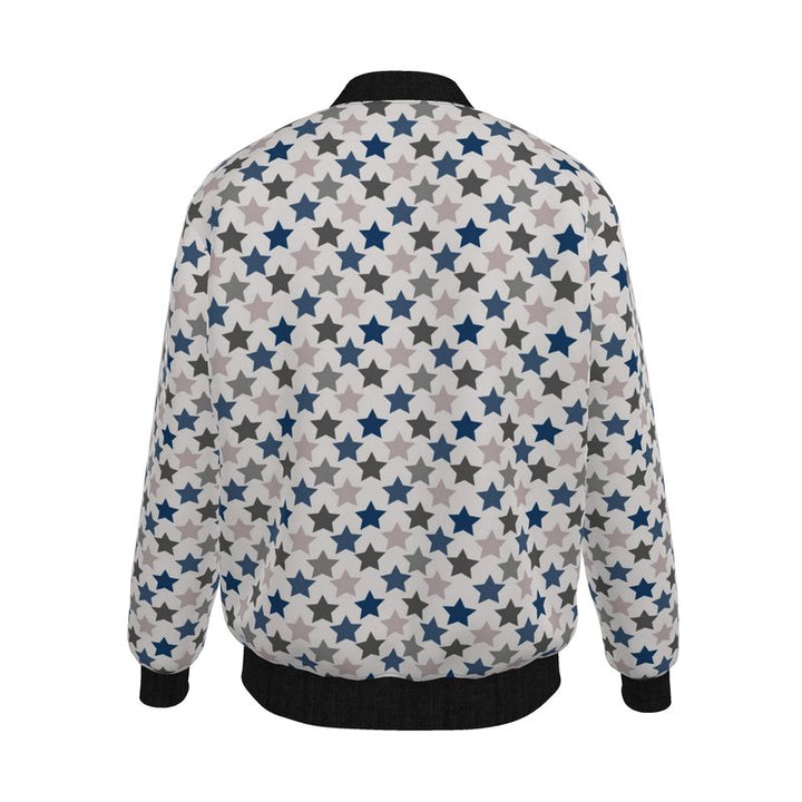 Midnight Eclipse Reversible Silk Bomber Jacket - Rizzlly