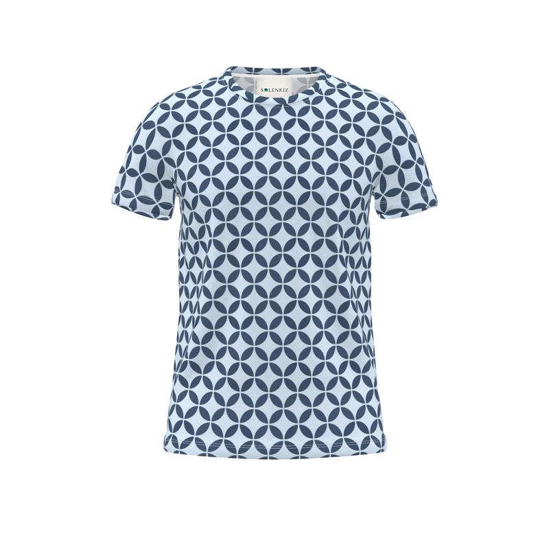 Rizzlly Aqua Crystal Weave T-Shirt | Solenriz - Rizzlly