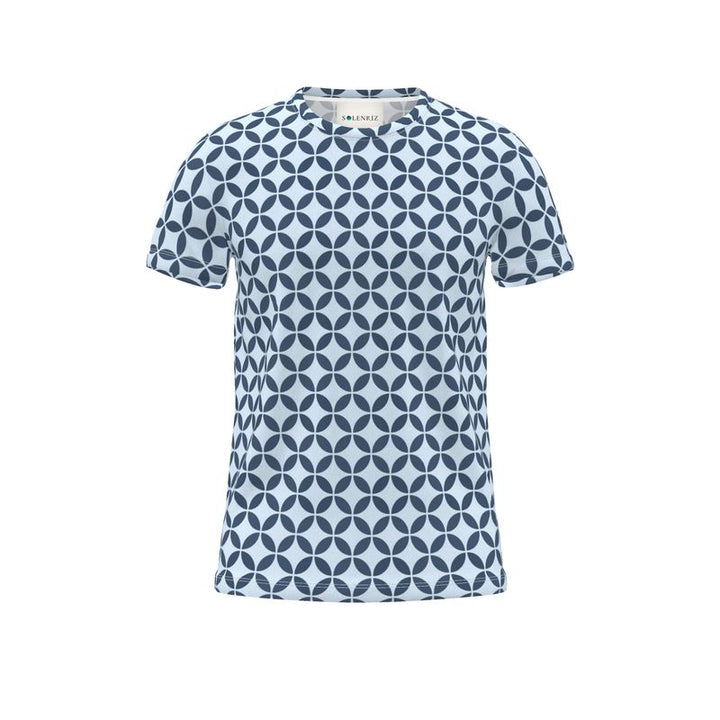 Rizzlly Aqua Crystal Weave T-Shirt | Solenriz - Rizzlly