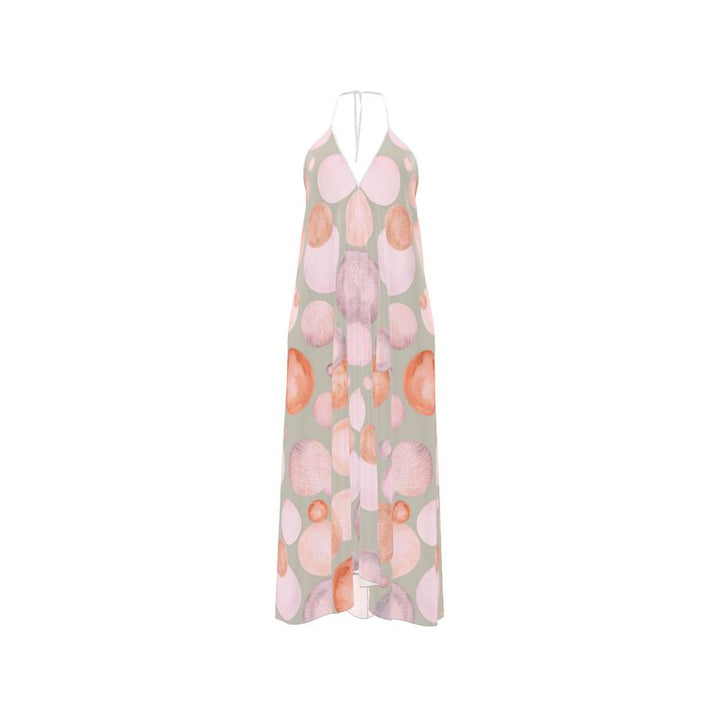 PastelPop Halterneck Backless Dress | Solenriz - Rizzlly