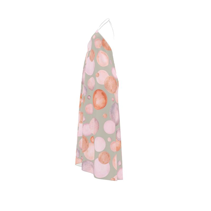 PastelPop Halterneck Backless Dress | Solenriz - Rizzlly
