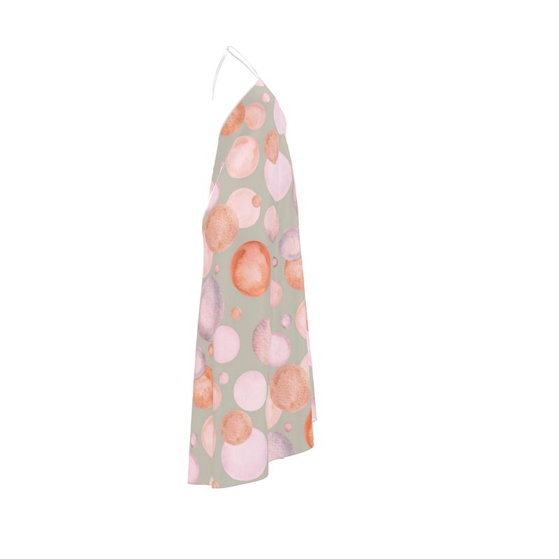 PastelPop Halterneck Backless Dress | Solenriz - Rizzlly