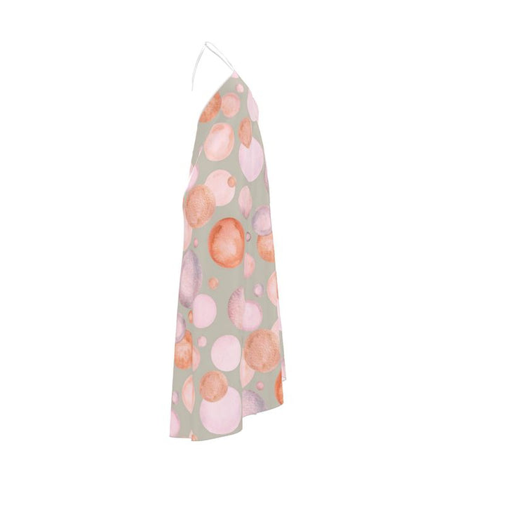 PastelPop Halterneck Backless Dress | Solenriz - Rizzlly