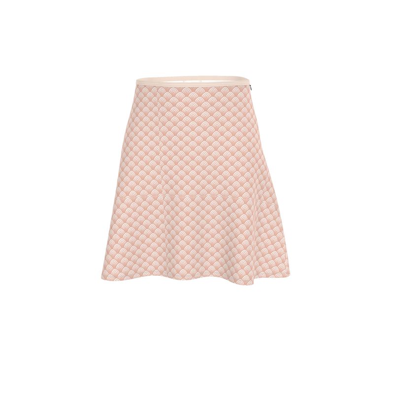 Soft Pink Flared Skirt | Solenriz - Rizzlly