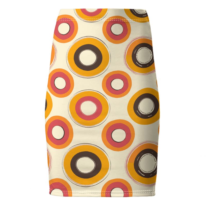 Cyclic Rings Pencil Skirt | Solenriz - Rizzlly