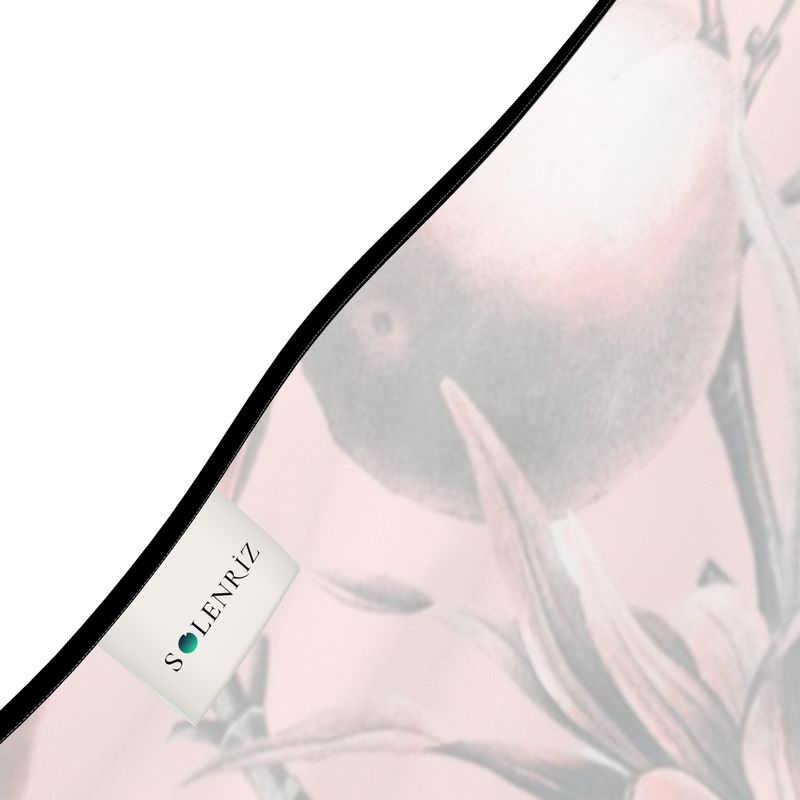 Floral Pink Halterneck Backless Dress | Solenriz - Rizzlly