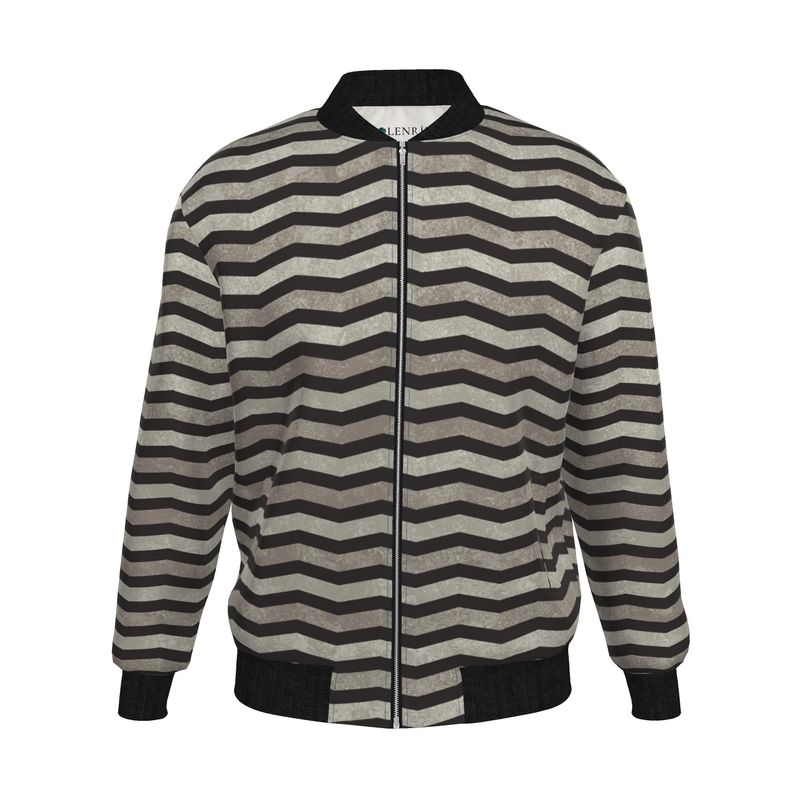 Chevron Men Bomber Jacket | Solenriz - Rizzlly