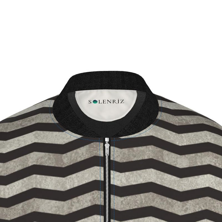 Chevron Men Bomber Jacket | Solenriz - Rizzlly