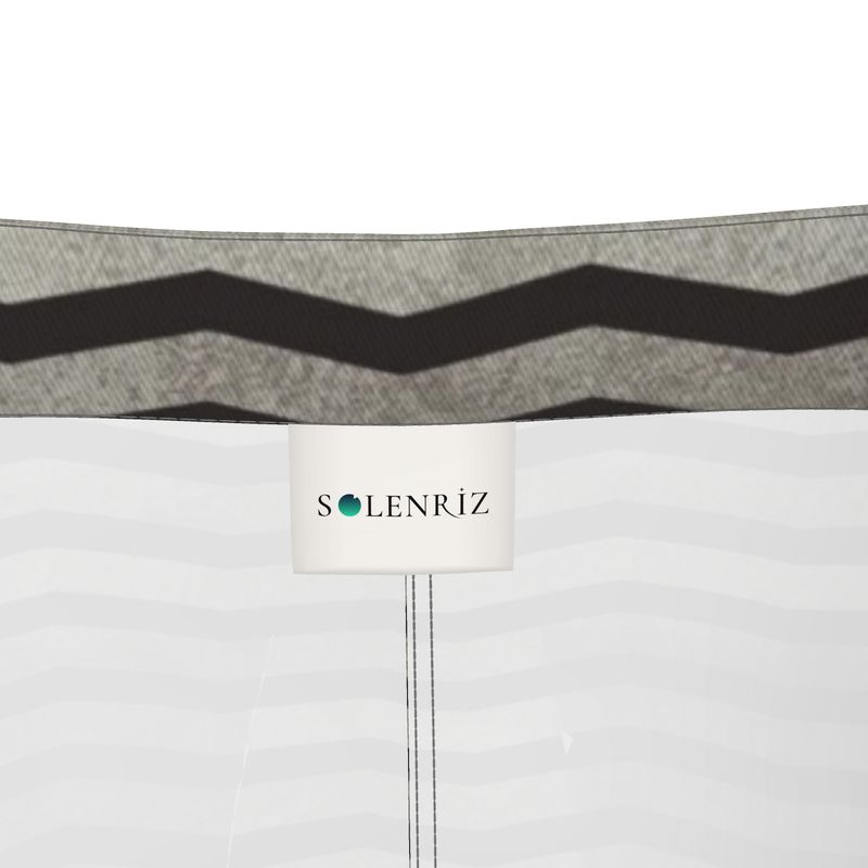 Chevron Denim Midi Skirt | Solenriz - Rizzlly