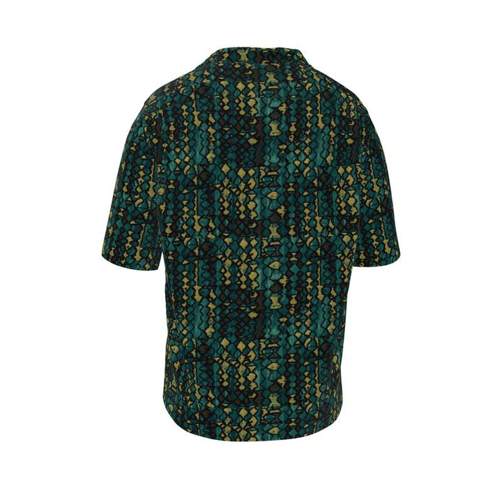 Men’s Deep Green & Ochre Botanical Riviera Shirt | Solenriz - Rizzlly