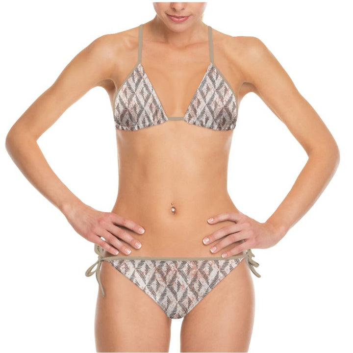Pale Geometric Bikini | Solenriz
