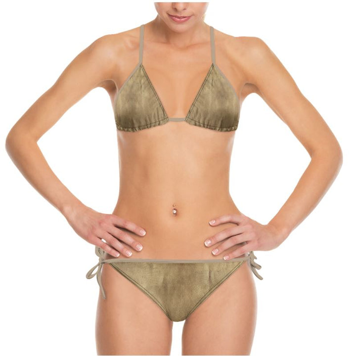 Super Natural Olive Shades Bikini | Solenriz