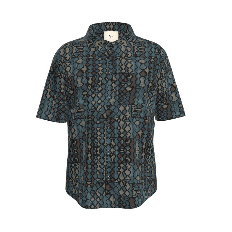 Rizzlly Mosaic Men's Short Sleeve Shirt