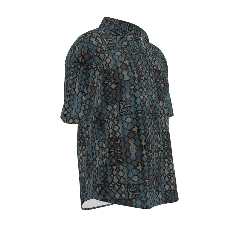 Rizzlly Mosaic Men's Short Sleeve Shirt