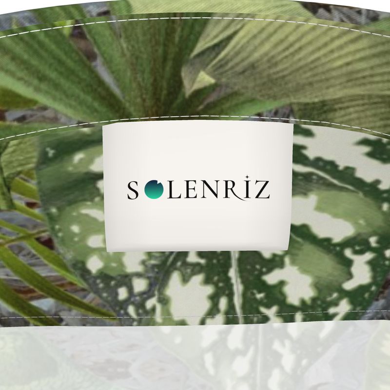 Men’s Green Tropical Leaf Print Short-Sleeve Shirt | Solenriz