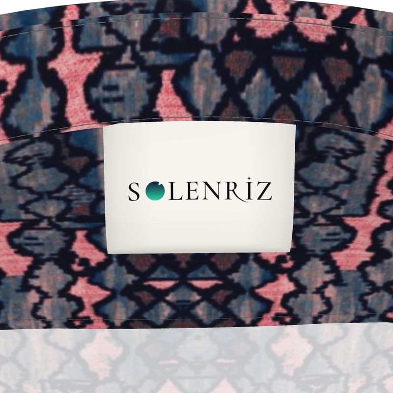 Men’s Navy & Coral Geometric Short-Sleeve Shirt | Solenriz