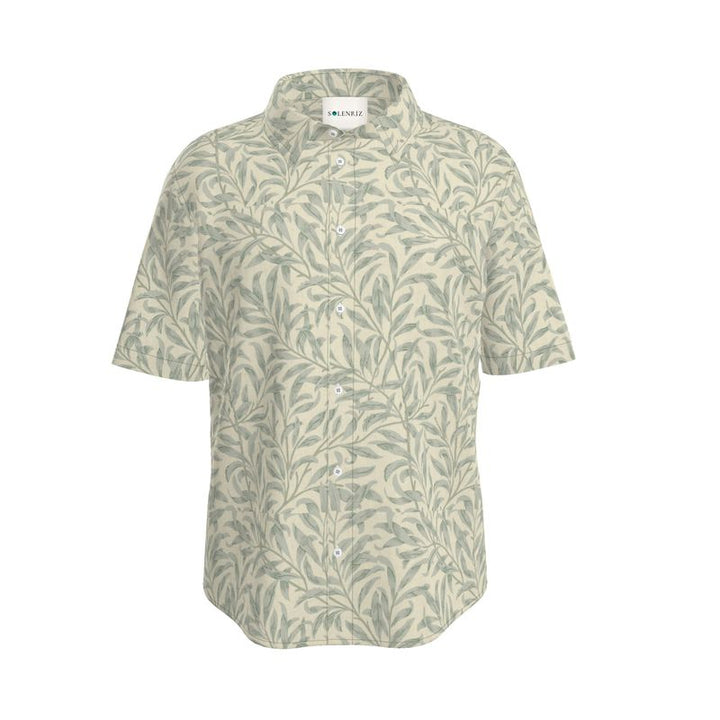 Botanical Whisper Leaf Shirt | Solenriz