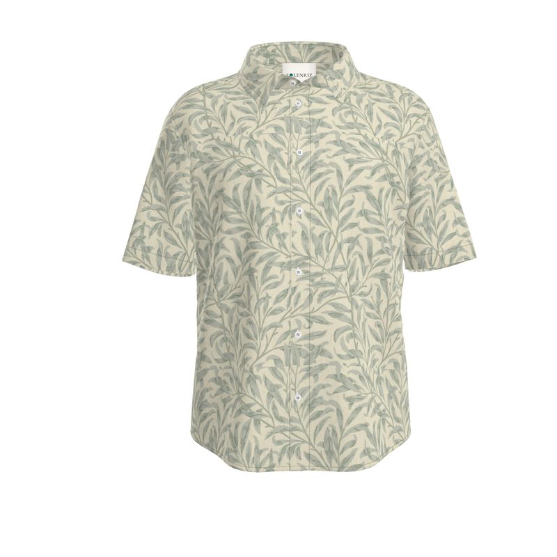 Botanical Whisper Leaf Shirt | Solenriz