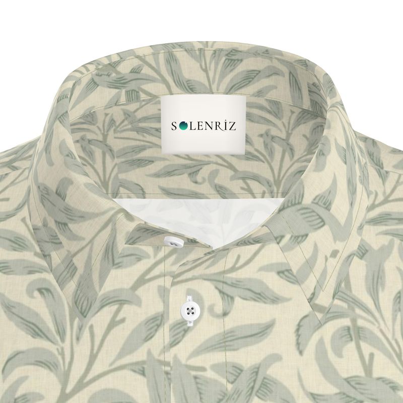 Botanical Whisper Leaf Shirt | Solenriz