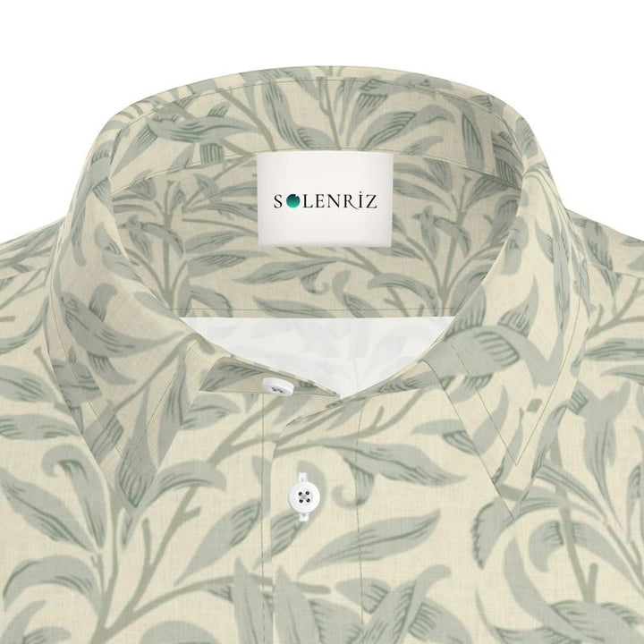 Botanical Whisper Leaf Shirt | Solenriz