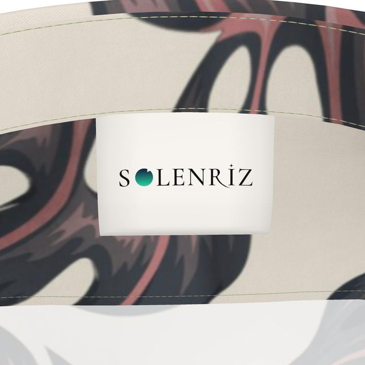 Men’s Cream Monstera Leaf Short-Sleeve Shirt | Solenriz