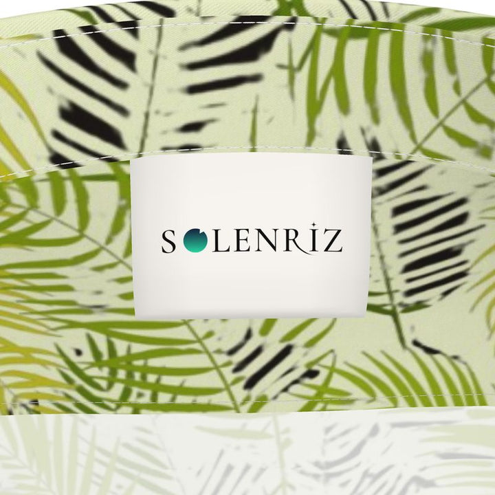 Men’s Lime Green Fern Print Short-Sleeve Shirt | Solenriz - Rizzlly