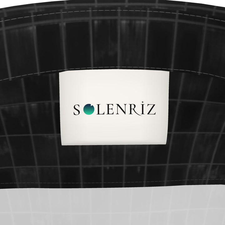 Men’s Black Grid Short-Sleeve Shirt | Solenriz - Rizzlly