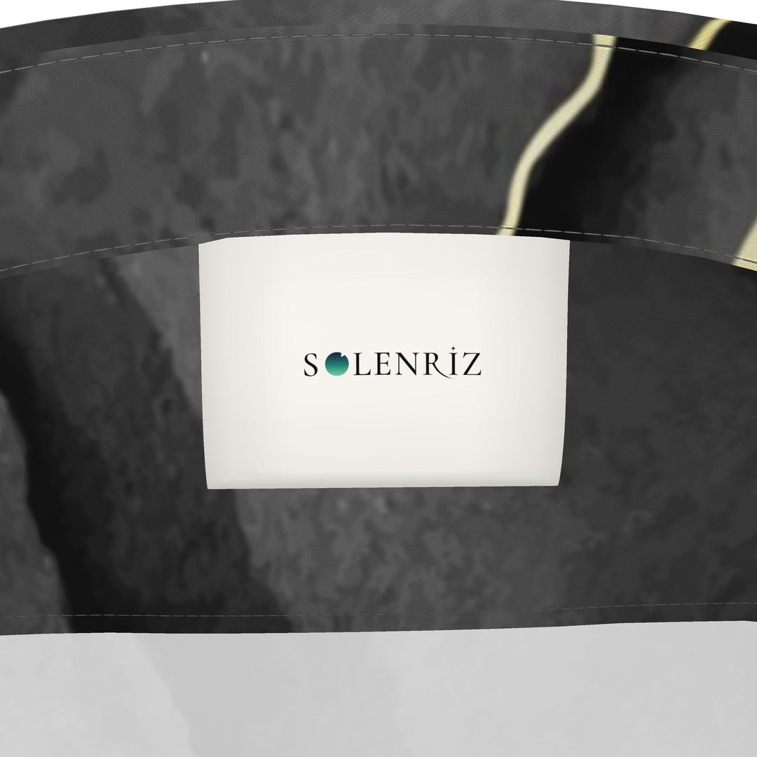 Men’s Charcoal Marble Short-Sleeve Shirt | Solenriz - Rizzlly