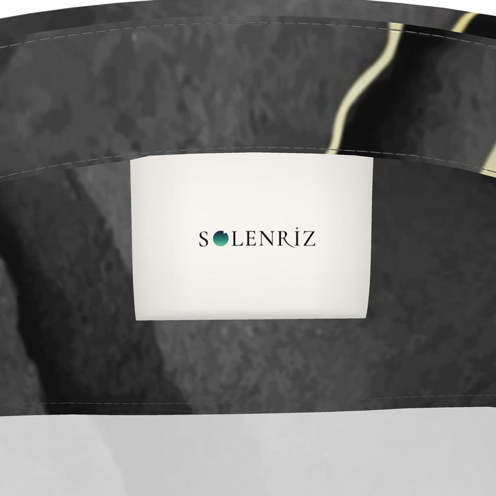 Men’s Charcoal Marble Short-Sleeve Shirt | Solenriz - Rizzlly