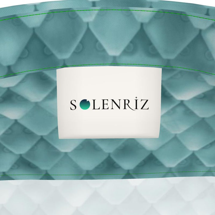 Men’s Teal Geometric Short-Sleeve Shirt | Solenriz - Rizzlly
