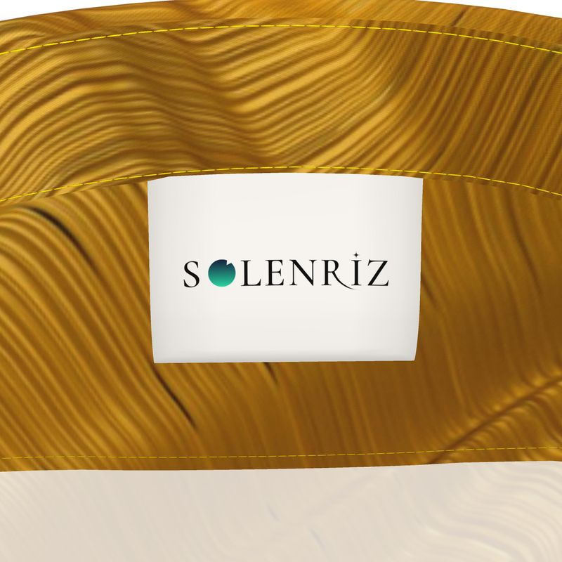 Men’s Golden Amber Swirl Short-Sleeve Shirt | Solenriz - Rizzlly