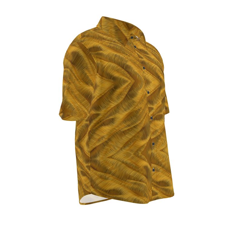 Men’s Amber Ripple Short-Sleeve Shirt | Solenriz - Rizzlly