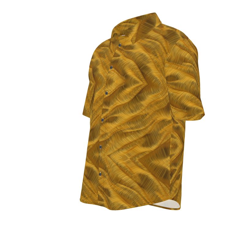 Men’s Amber Ripple Short-Sleeve Shirt | Solenriz - Rizzlly