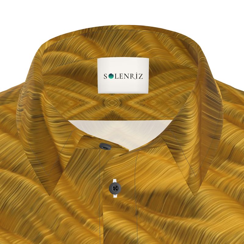 Men’s Amber Ripple Short-Sleeve Shirt | Solenriz - Rizzlly