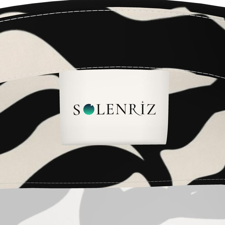 Men’s Black & Cream Zebra Short-Sleeve Shirt | Solenriz - Rizzlly