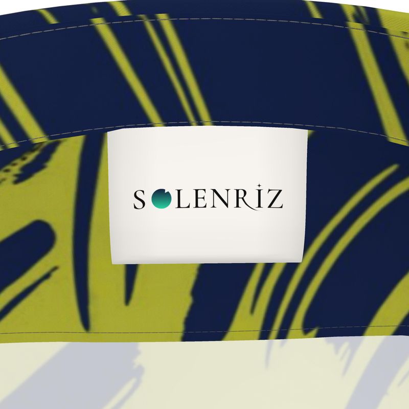 Men’s Navy & Lime Abstract Short-Sleeve Shirt | Solenriz - Rizzlly