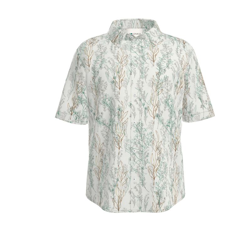 Men’s Short Sleeve Shirt – “Driftwood Breeze” Seaside Whisper