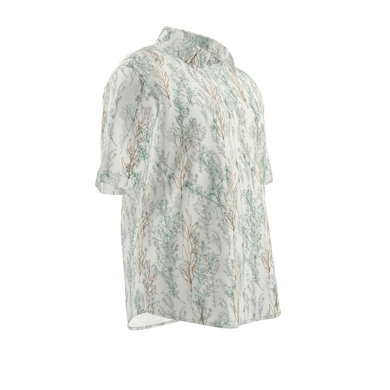 Men’s Short Sleeve Shirt – “Driftwood Breeze” Seaside Whisper
