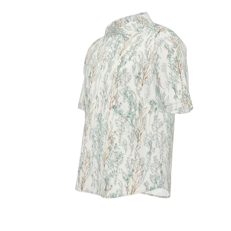 Men’s Short Sleeve Shirt – “Driftwood Breeze” Seaside Whisper