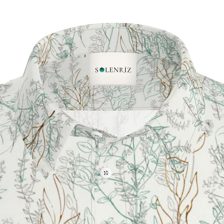 Men’s Short Sleeve Shirt – “Driftwood Breeze” Seaside Whisper