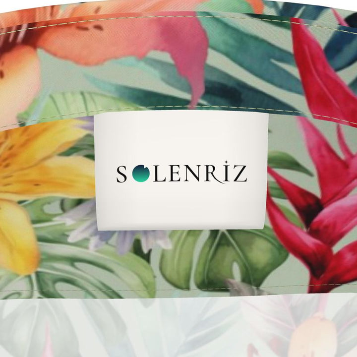 Men’s Multicolour Tropical Floral Short-Sleeve Shirt | Solenriz - Rizzlly