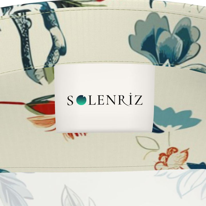 Men’s Ivory Botanical Floral Short-Sleeve Shirt | Solenriz - Rizzlly