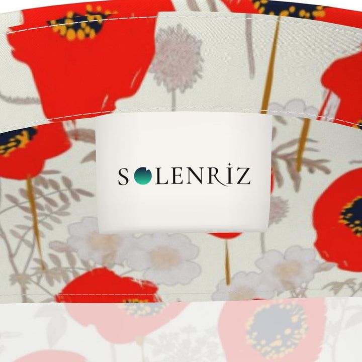 Men’s Ivory & Red Poppy Short-Sleeve Shirt | Solenriz - Rizzlly