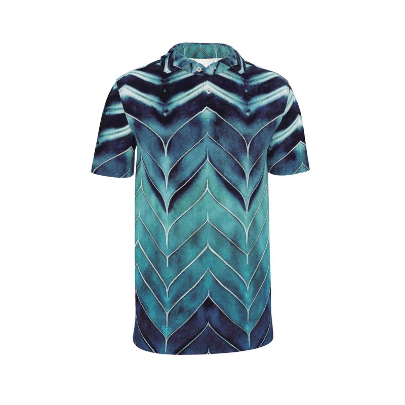 Azure Chevron Polo | Solenriz - Rizzlly