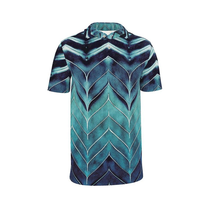 Azure Chevron Polo | Solenriz - Rizzlly