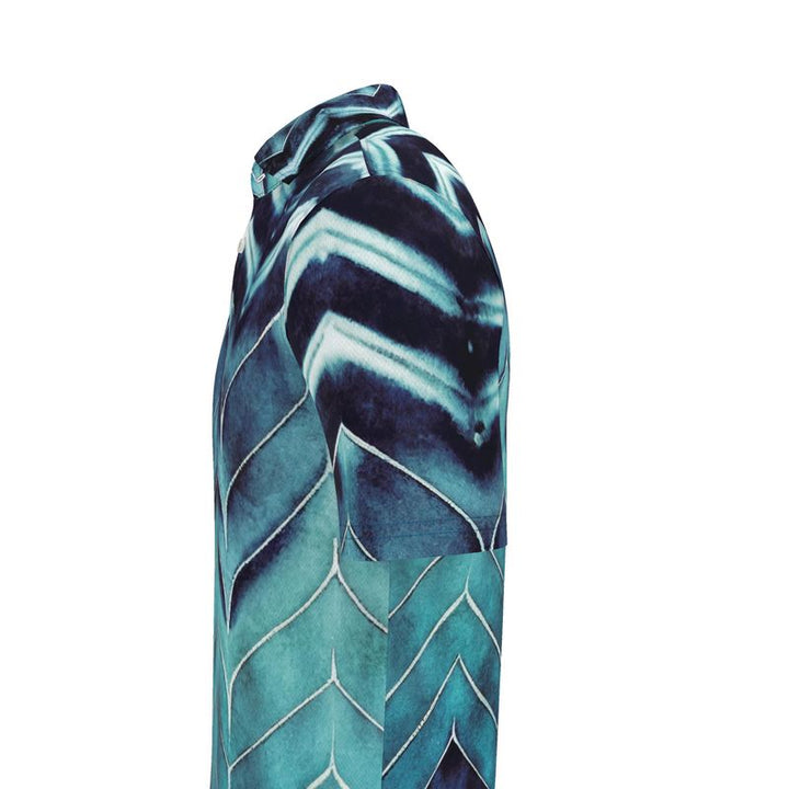 Azure Chevron Polo | Solenriz - Rizzlly