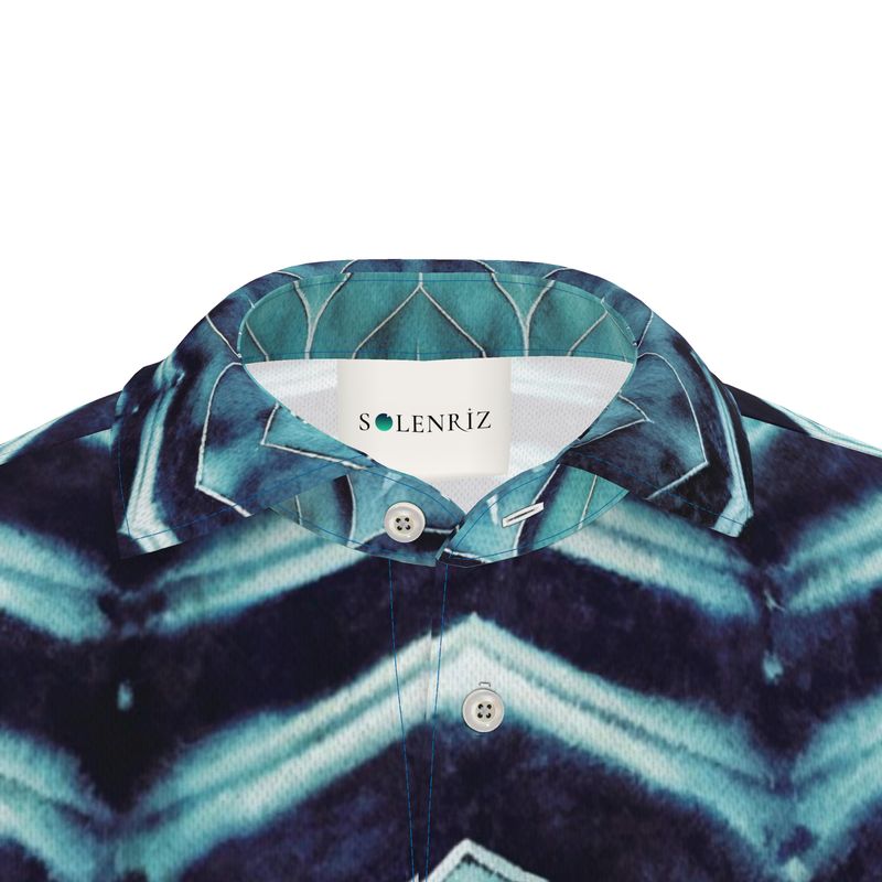 Azure Chevron Polo | Solenriz - Rizzlly
