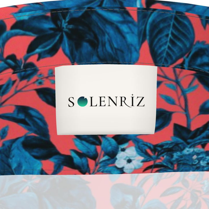 Men’s Coral & Navy Floral Short-Sleeve Shirt | Solenriz - Rizzlly