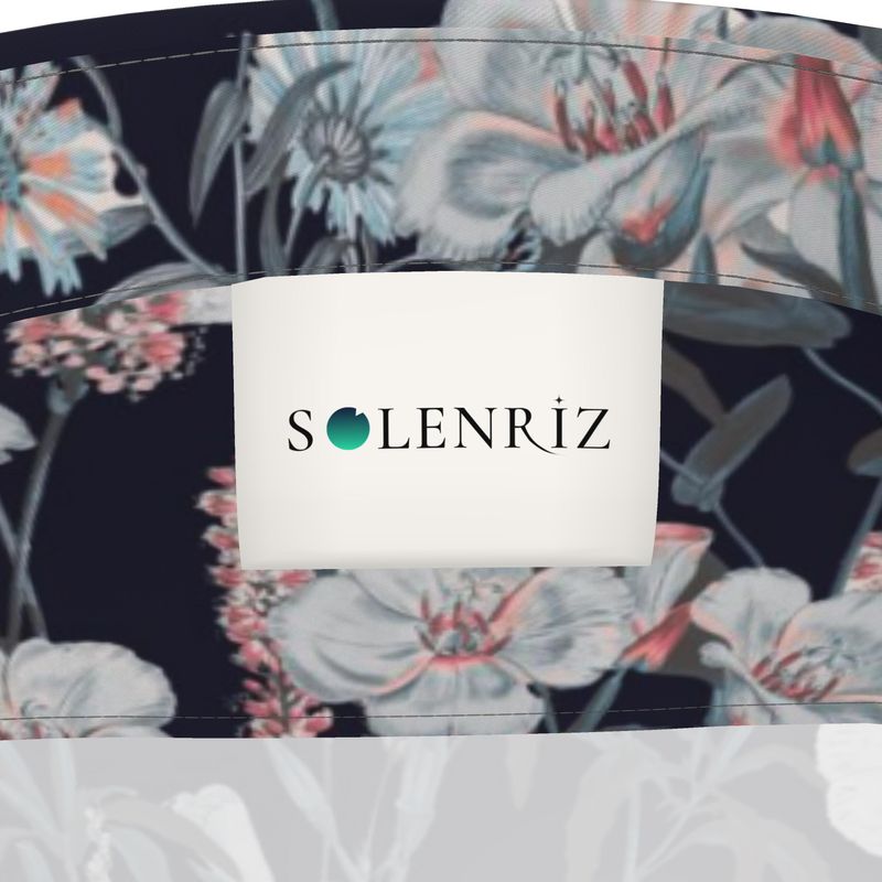 Men’s Charcoal & Blush Floral Short-Sleeve Shirt | Solenriz - Rizzlly