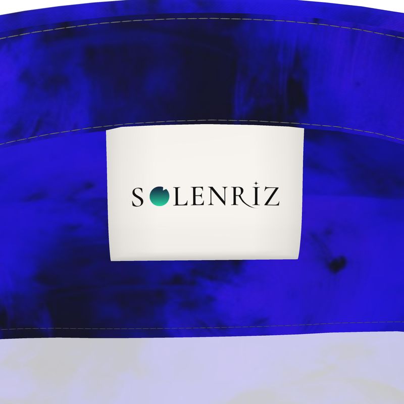 Men’s Electric Blue & Black Abstract Short-Sleeve Shirt | Solenriz - Rizzlly